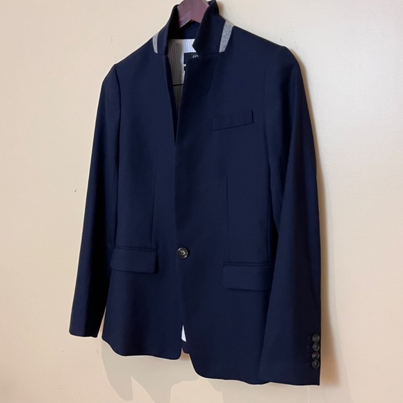 J Crew Regent Wool Blazer - Women's Size 0 - Blue - Picture 5 of 13